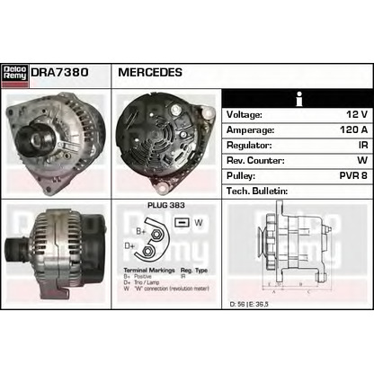 Foto Alternatore DELCO REMY DRA7380