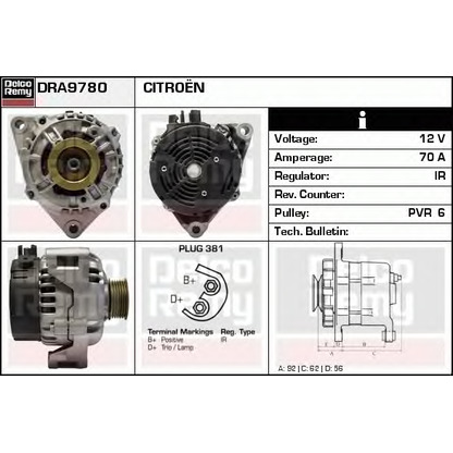 Foto Alternatore DELCO REMY DRA9780