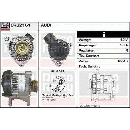 Foto Alternatore DELCO REMY DRB2161