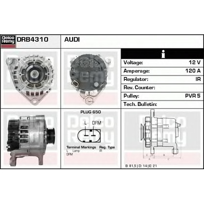 Foto Alternatore DELCO REMY DRB4310