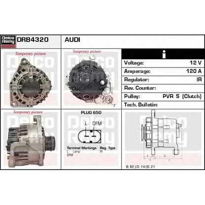 Foto Generator DELCO REMY DRB4320