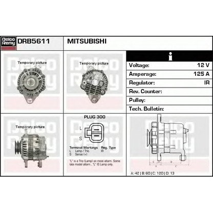 Foto Alternador DELCO REMY DRB5611