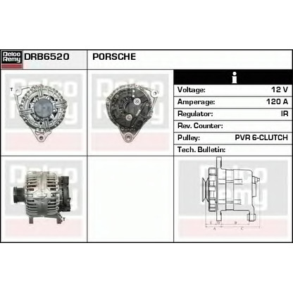 Zdjęcie Alternator DELCO REMY DRB6520