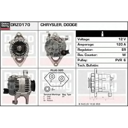 Foto Alternatore DELCO REMY DRZ0170