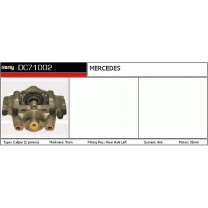 Фото Тормозной суппорт DELCO REMY DC71002