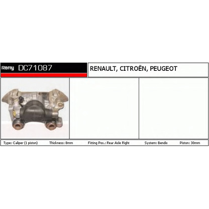 Photo Brake Caliper DELCO REMY DC71087