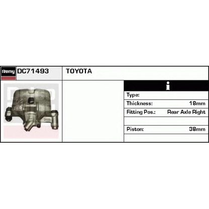 Photo Brake Caliper DELCO REMY DC71493