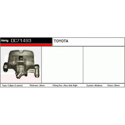Photo Brake Caliper DELCO REMY DC71493