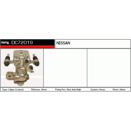 Photo Brake Caliper DELCO REMY DC72019