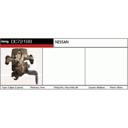 Photo Brake Caliper DELCO REMY DC72188