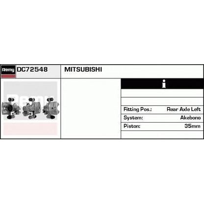 Photo Brake Caliper DELCO REMY DC72548