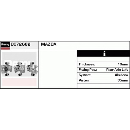 Zdjęcie Zacisk hamulca DELCO REMY DC72682