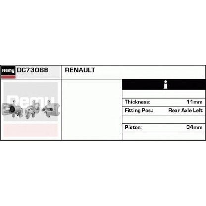 Zdjęcie Zacisk hamulca DELCO REMY DC73068