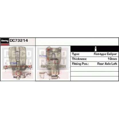 Photo Brake Caliper DELCO REMY DC73214