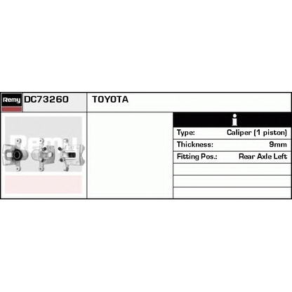 Фото Тормозной суппорт DELCO REMY DC73260