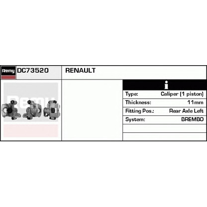 Foto Bremssattel DELCO REMY DC73520