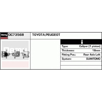 Foto Pinza de freno DELCO REMY DC73568