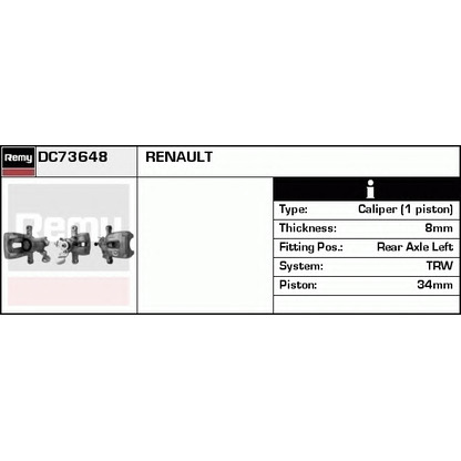 Zdjęcie Zacisk hamulca DELCO REMY DC73648