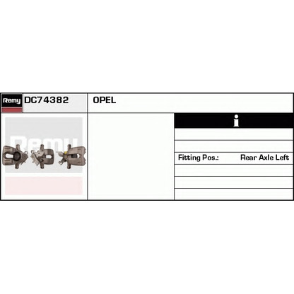 Photo Brake Caliper DELCO REMY DC74382