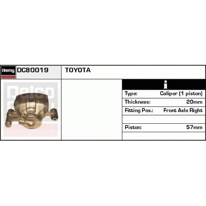 Foto Pinza freno DELCO REMY DC80019