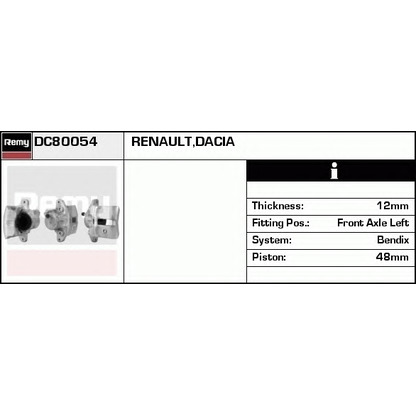 Foto Pinza freno DELCO REMY DC80054