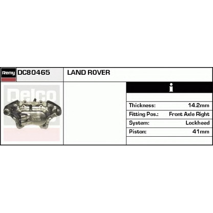 Photo Brake Caliper DELCO REMY DC80465