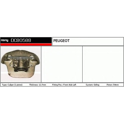 Photo Brake Caliper DELCO REMY DC80588