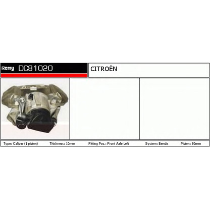 Photo Brake Caliper DELCO REMY DC81020