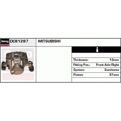 Photo Brake Caliper DELCO REMY DC81287