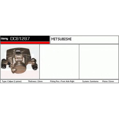 Photo Brake Caliper DELCO REMY DC81287