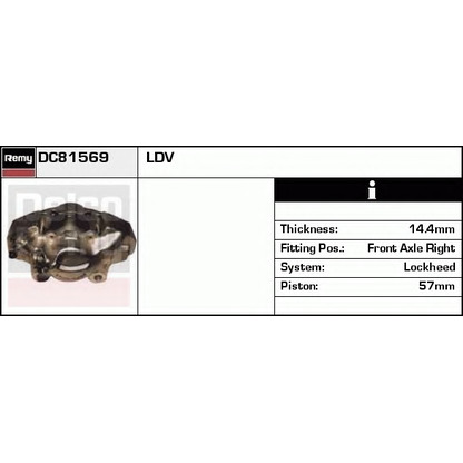 Фото Тормозной суппорт DELCO REMY DC81569