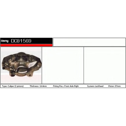 Photo Brake Caliper DELCO REMY DC81569