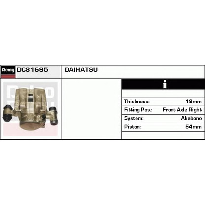 Photo Brake Caliper DELCO REMY DC81695