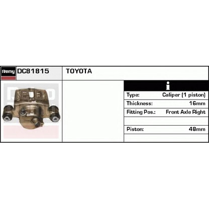 Photo Brake Caliper DELCO REMY DC81815