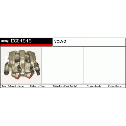 Photo Brake Caliper DELCO REMY DC81818