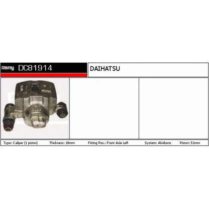 Photo Brake Caliper DELCO REMY DC81914