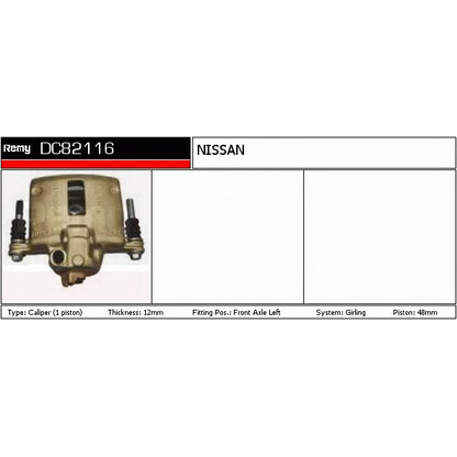 Photo Brake Caliper DELCO REMY DC82116