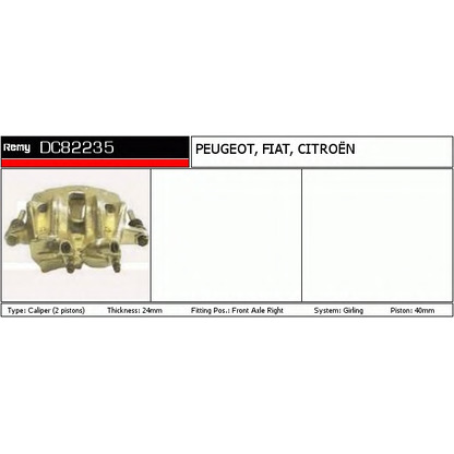 Foto Pinza de freno DELCO REMY DC82235