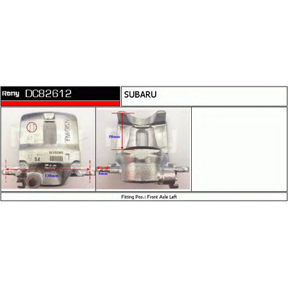 Photo Brake Caliper DELCO REMY DC82612