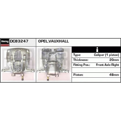 Photo Brake Caliper DELCO REMY DC83247