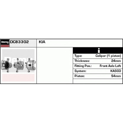 Foto Pinza de freno DELCO REMY DC83302