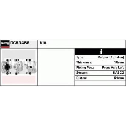 Foto Pinza de freno DELCO REMY DC83458