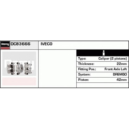 Zdjęcie Zacisk hamulca DELCO REMY DC83666