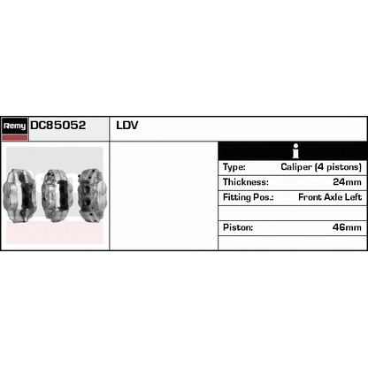 Foto Pinza freno DELCO REMY DC85052