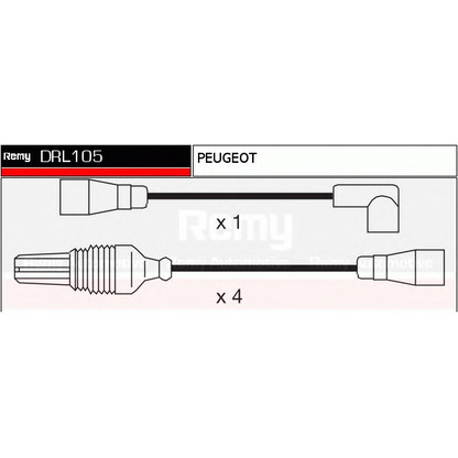 Фото Комплект проводов зажигания DELCO REMY DRL105