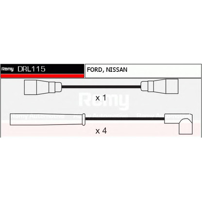 Фото Комплект проводов зажигания DELCO REMY DRL115