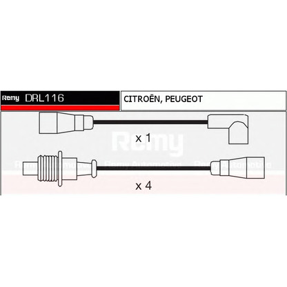 Foto Zündleitungssatz DELCO REMY DRL116