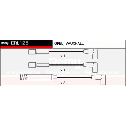 Фото Комплект проводов зажигания DELCO REMY DRL125