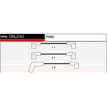 Foto Zündleitungssatz DELCO REMY DRL240