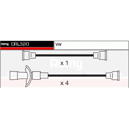 Photo Kit de câbles d'allumage DELCO REMY DRL320